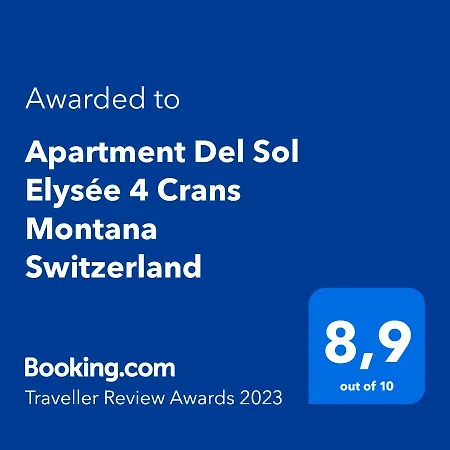 Del Sol Elysée 4 Montana Switzerland Appartement Crans-Montana